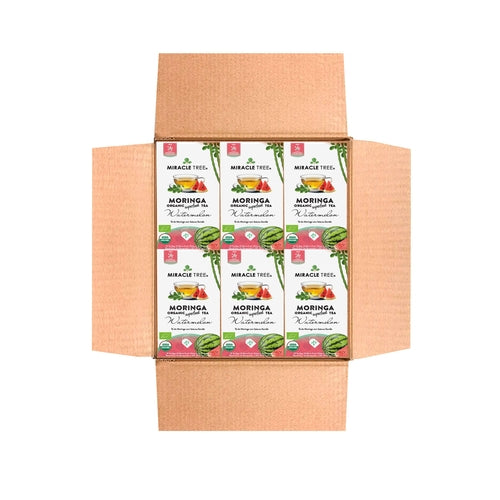 Organic Moringa Tea - Watermelon - Caffeine-Free Herbal Tea