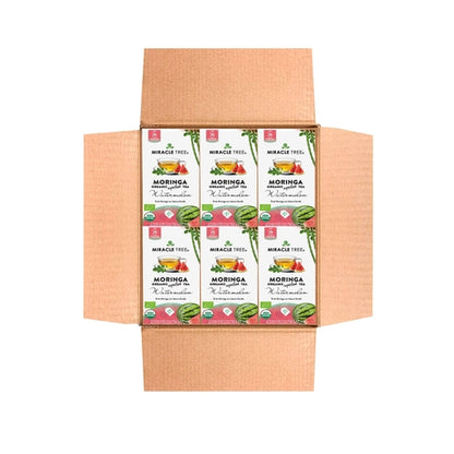 Organic Moringa Tea - Watermelon - Caffeine-Free Herbal Tea