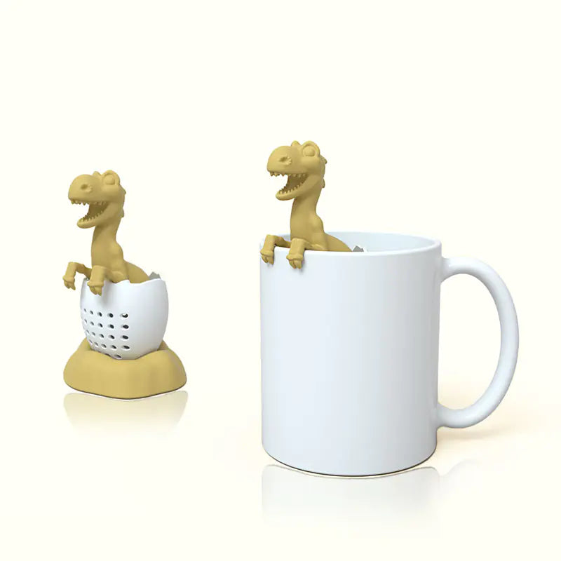 Dinosaur Tea Infuser with T-Rex Tea Bag Silicone