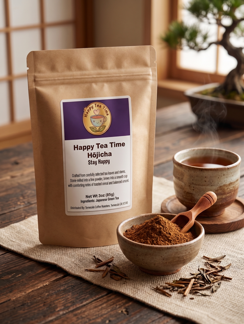 Hōjicha Powder: Roasted Green Tea 3 oz