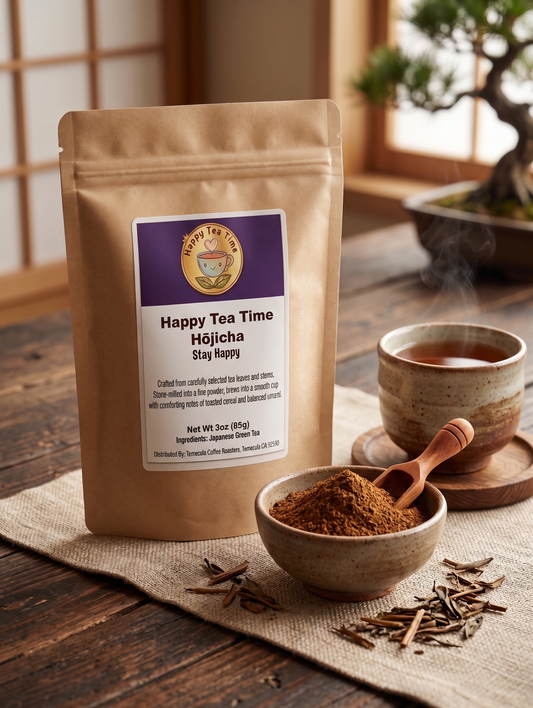 Hōjicha Powder: Roasted Green Tea 3 oz