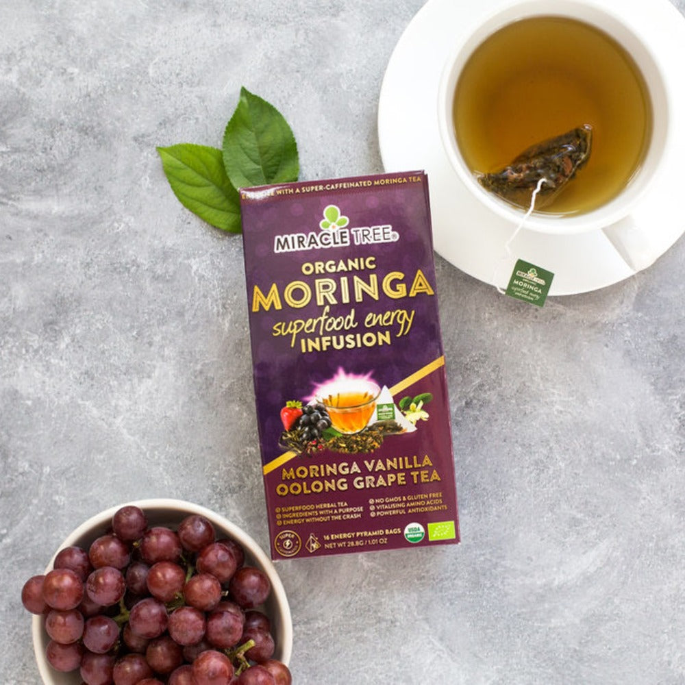 Organic Moringa Vanilla Oolong Grape Tea