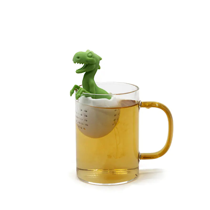 Dinosaur Tea Infuser with T-Rex Tea Bag Silicone