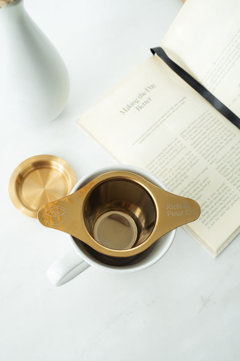 Stainless Steel Infuser | Loose Leaf Tea & Coffee Fine Mesh Strainer