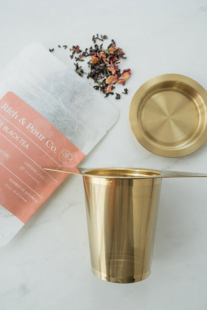 Stainless Steel Infuser | Loose Leaf Tea & Coffee Fine Mesh Strainer